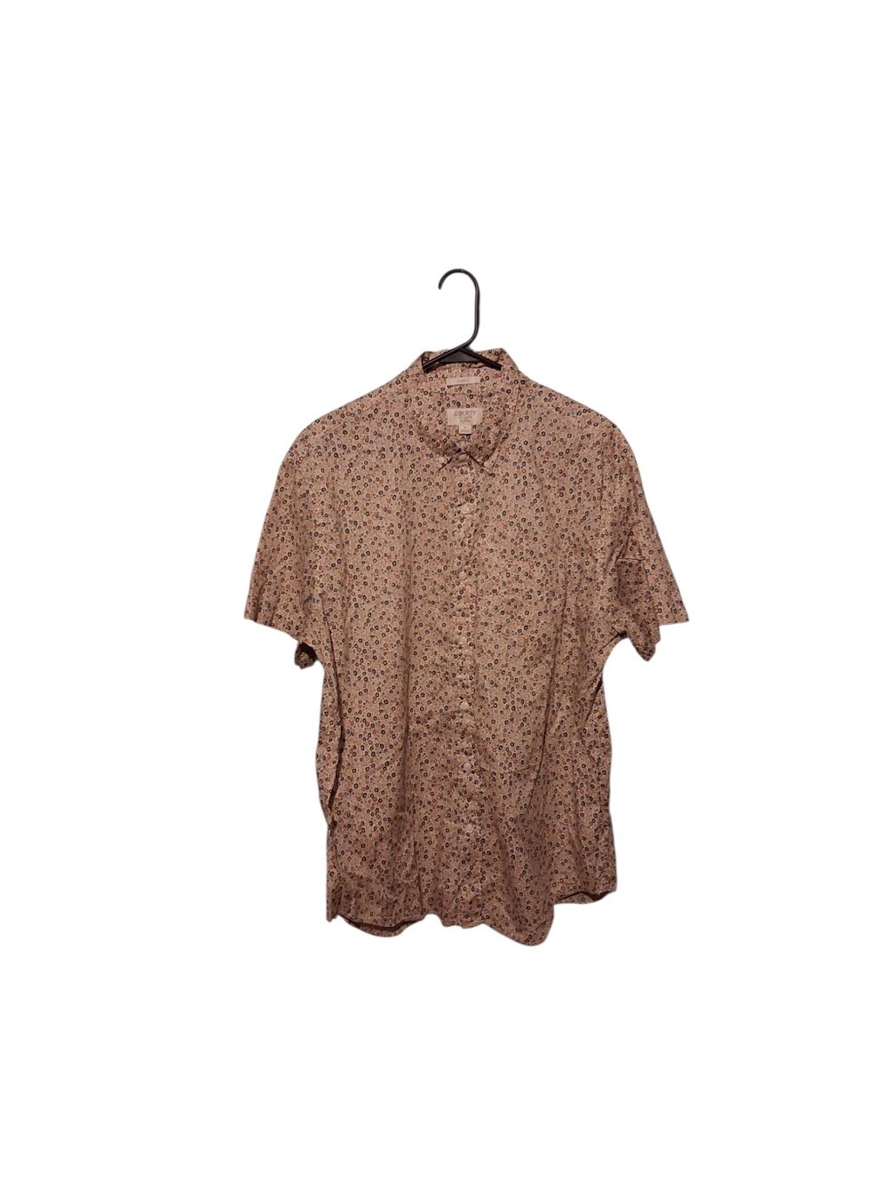 J. Crew Liberty Fabric Button Floral Shirt Short Sleeve Button Down Sz XL Boho